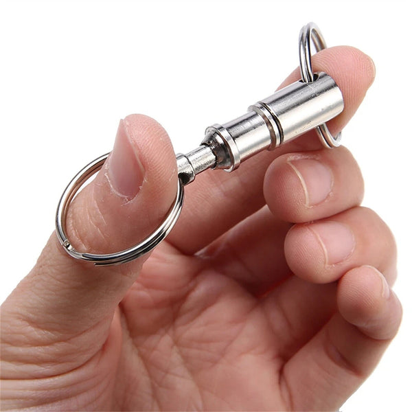 16PCS Detachable Quick Release Removable Keyring Keychain Key Ring Pull Apart AU