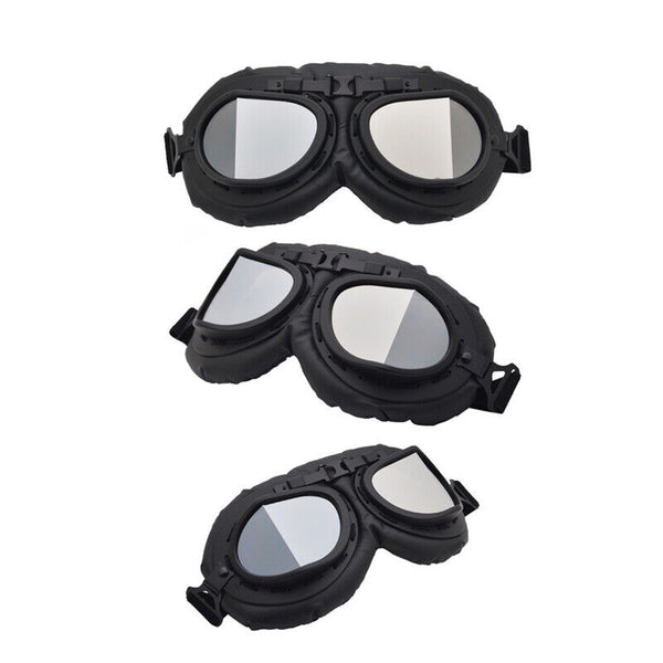 Vintage Pilot Motorcycle Racing Goggles Aviator Retro ATV UTV Dirt Bike Eyewear