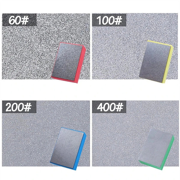 4x Diamond Hand Polishing Pads Tile Glass Grinding Block Pad Marble Sanding Disc