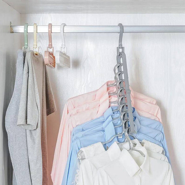 Clothes Storage Rack Clothes Garment Rail Stand Wardrobe Shelf Organiser Hanger
