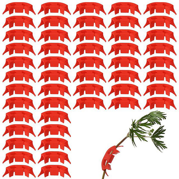 100Pcs Tomato Greenhouse Garden Plant Support Veggie Clip Trellis Twine AU