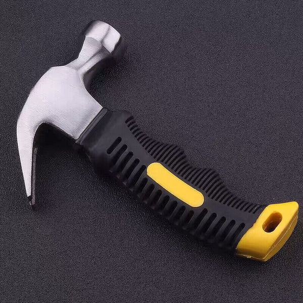 Stubby Claw Hammer Drop Forged Steel All Purpose Rubber Grip 8OZ Small Area AU