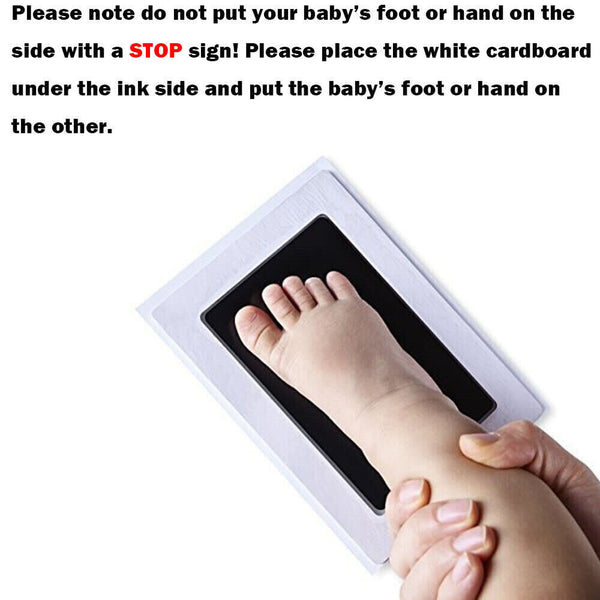 Baby Handprint Footprint Paw Print Keepsake Card Photo Frame Kit for Newborn Pet - Lets Party