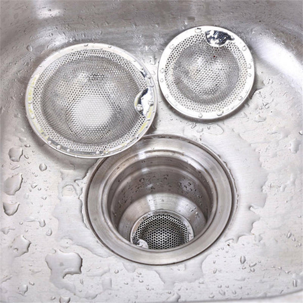 2X Stainless Steel Kitchen Sink Mesh Strainer Waste Plug Filter Drain StoppersAU