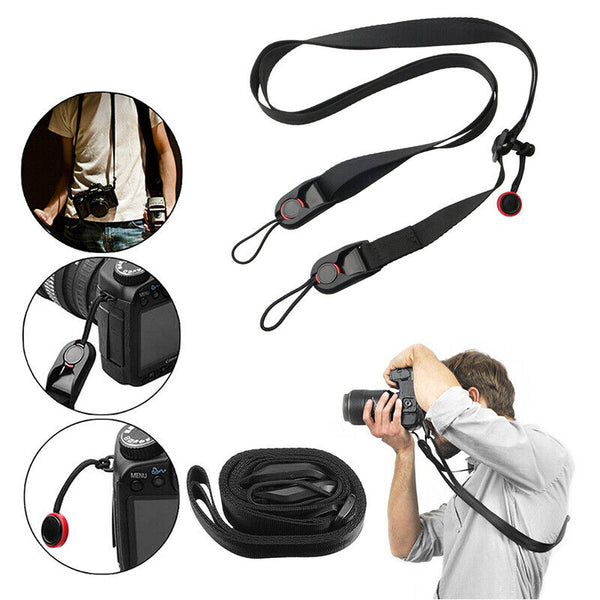 Camera Strap Quick Release Neck Hanging Belt Leash Shoulder for DSLR/SLR Camera