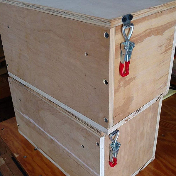 2PCS Dual Purpose Toggle Clamps 4001 Latch Style Clamps 100kg Load Capacity Tool