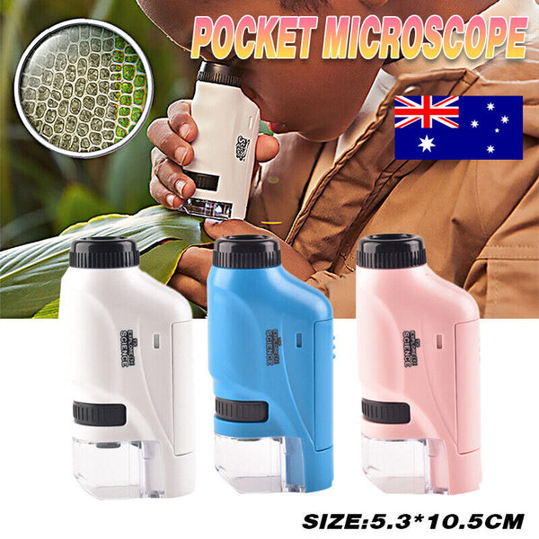 Pocket Microscope Science Toys Educational Microscope Kit for Kids Portable TM