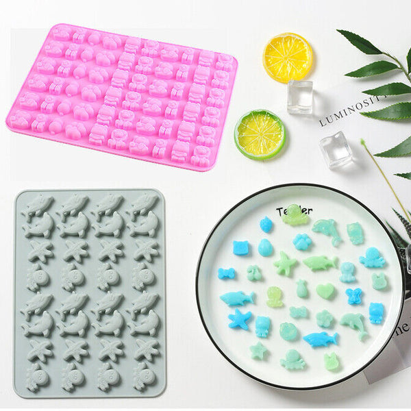 Silicone Gummy Chocolate Mold Animal Dolphin Jelly Cake Candy Mould Decoration A