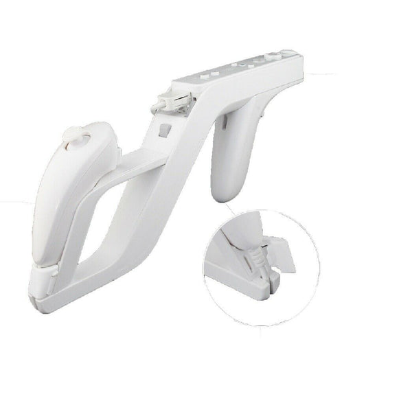 2x White Zapper Gun for Nintendo Wii Remote Controller Call Of Duty - Lets Party