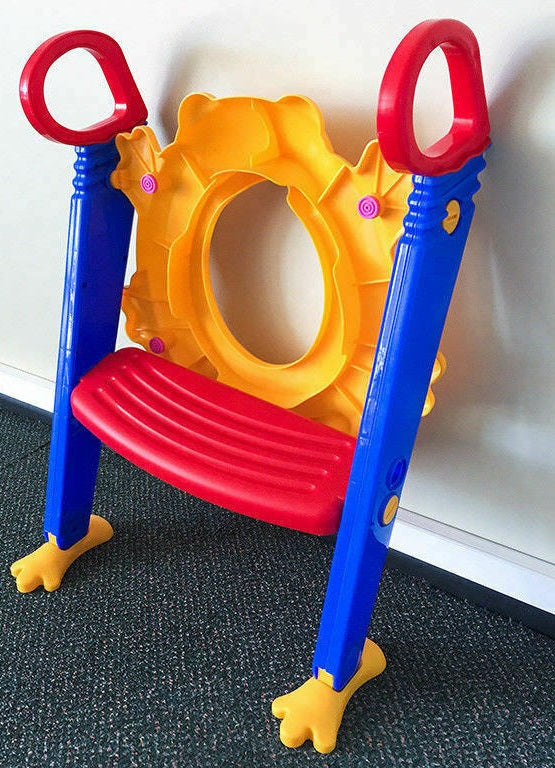 Kids Toilet Ladder Baby Toddler Training Toilet Step Potty Seat Non Slip Trainer - Lets Party
