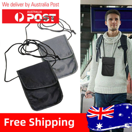Travel Wallet Bag Neck Stash Pouch Passport Card Holder AU STOCK - Lets Party