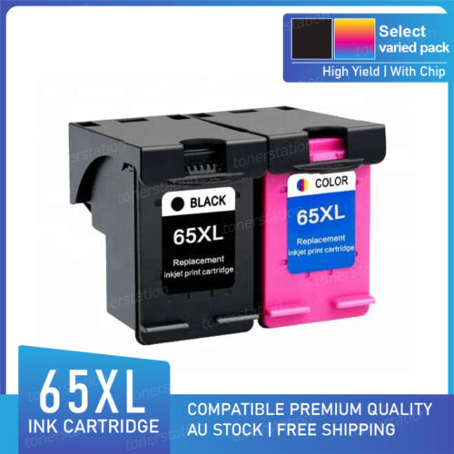 Multi Pack Ink Cartridges for HP 65XL Deskjet 2620 3720 Envy 5020 5030 5034 5052 - Lets Party
