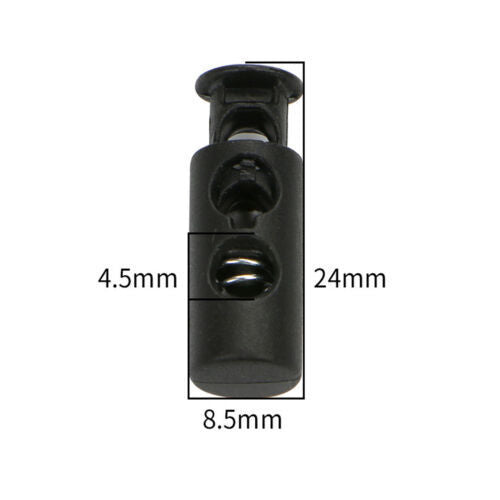 Double Hole Cord Lock Apparel Barrel Toggle Stopper Spring Stop Lock AUS