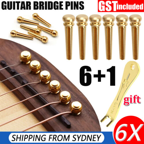 6Styles Guitar Stap Lock Srtings Accessories Key Capo Picks Metal Bridge Pins AU