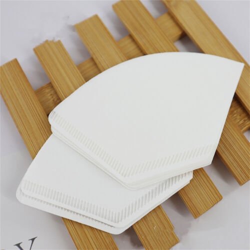 UP 300X Unbleached Coffee Filter Paper Drip Pour Over Perfect Cup Natural Wooden - Lets Party