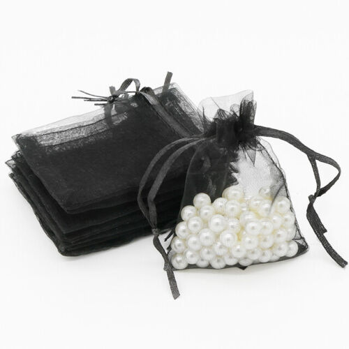 10-100pcs Organza Bag Sheer Bags Candy Packaging Jewellery Gift Wedding Pouch AU - Lets Party