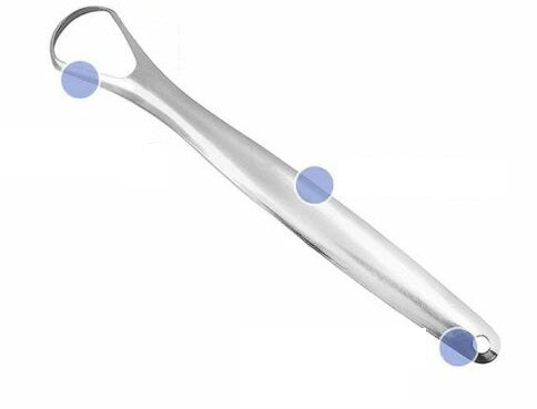 Stainless Steel Tongue Tounge Cleaner Scraper Dental Care Oral Hygiene Mouth Kit - Lets Party