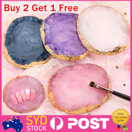 Colorful Resin Agate Painting Gel Palette Nail Art Mix Stirring Plate Nail Tool