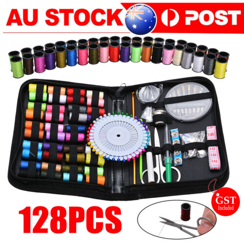 128pcs Portable Sewing Kit Home Travel Emergency Professional Sewing Set NEW