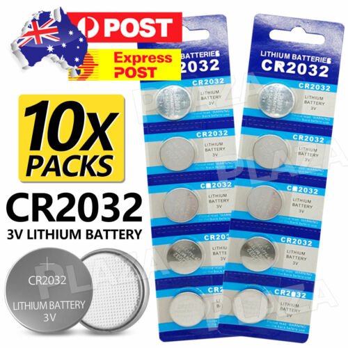 10X NEW CR2032 3V LITHIUM CELL BATTERY 5004LC 2032 BR2032 BUTTON BATTERIES OZ - Lets Party