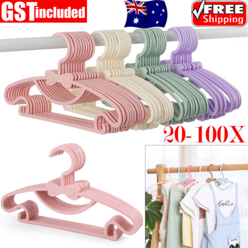 Kids Plastic Hangers Baby Clothes Hanger Coloured Children Coat Hangers
