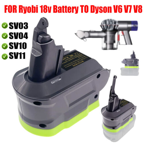 For Ozito Ryobi ONE+ 18V Li-on Battery Adaptor To Dyson V7 V8 V6 Vacuum Adapter - Lets Party