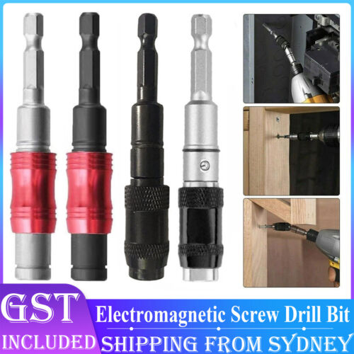 6.35MM Magnetic Pivot Drill Bit Holder Steel Impact Pivoting Swivel Screw Drill - Lets Party