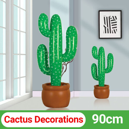 Cactus Decorations Party Mexican Cowboy Supplies Prop Inflatable Blow Up Western