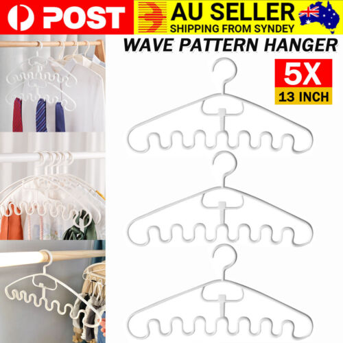 Wave Pattern Stackable Hanger Space Saving Clothes Hanger Closet Organizer Rack - Lets Party