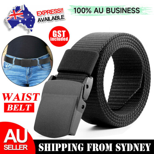 Outdoor Nylon Belt Women Men's Sport Military Waistband Canvas Web Tactical Belt