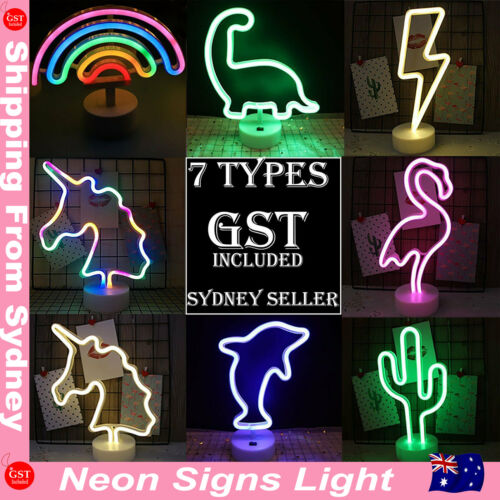 Led Neon Signs Light Christmas Wedding Decor Table Lamp Battery Powered Bar Pub