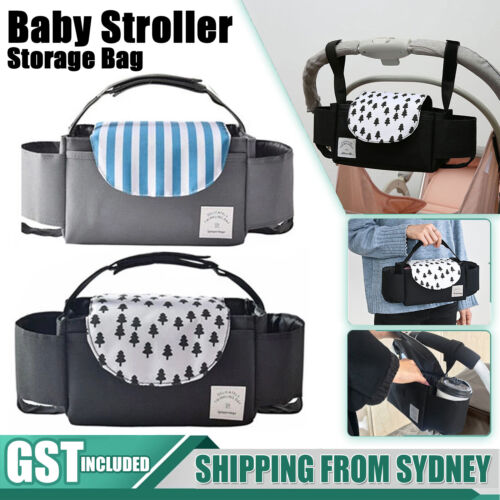 Stroller Baby Organiser Buggy Mummy Bag Pram Pushchair Cup Storage Bottle Holder