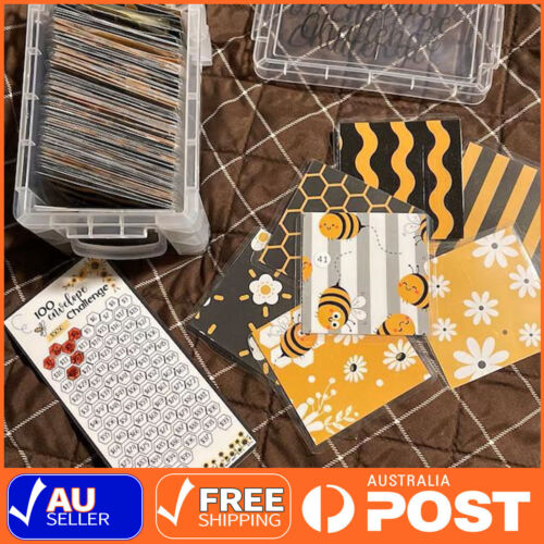 100 Envelope Challenge Box Set Savings Challenges Budget Box with Cash Envelopes