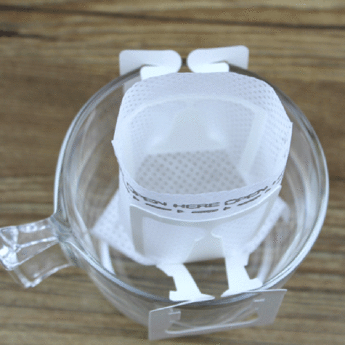 50 x Portable Handing Ear Drip Coffee Filter Paper Bag for Travel Home Office AU