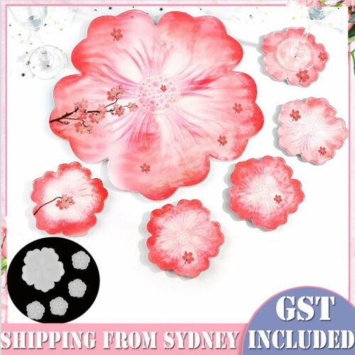 Silicone Flower Coaster Pad Coaster Resin Casting Mold Epoxy Mould Silicone DIY - Lets Party