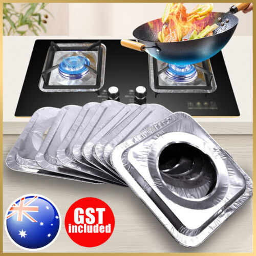 10PCS Stove Top Covers Reusable Non-stick Foil Gas Burner Protector Liner Tools