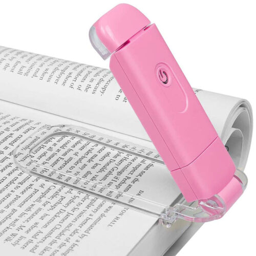 LED Clip On Book Reading Light Lamp USB Rechargeable Flexible Lights For Reading