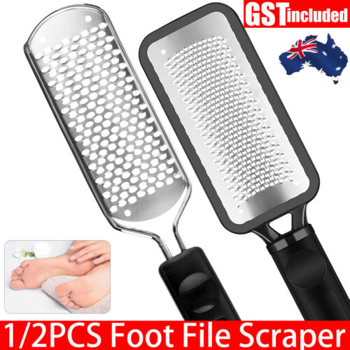Stainless Steel Foot File Scraper Grater Pedicure Rasp Callus Remover Tool