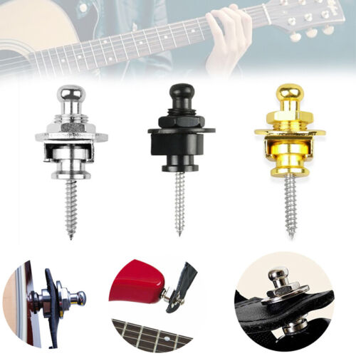 Buttons Straplocks Bass Replacement Strap Locks Electric Acoustic Guitar AU
