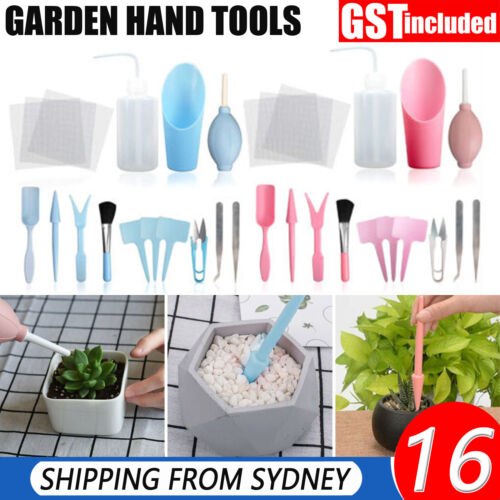 16X Mini Garden Hand Tools Transplanting Succulent Plant Gardening Tool Rake Set