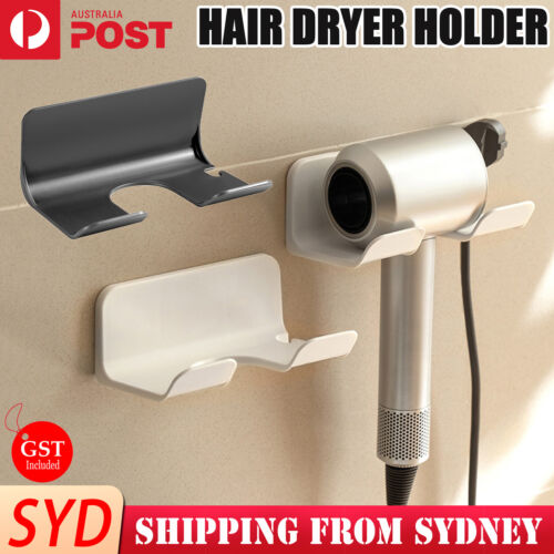 Hair Dryer Wall Mount Bracket Stand Storage Rack For Holder Hair Dryer BLACK AU