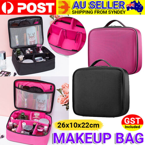 Professional Makeup Bag Portable Cosmetic Brush Organize Case Storage Box Travel