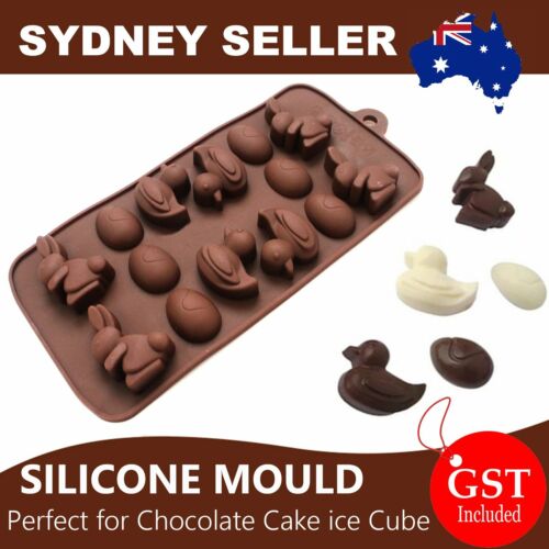 Bunny Egg Easter Chocolate Cake ice Cube Cookie Silicone Mold Mould Duck Tray