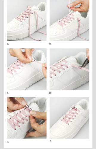 4 Pairs No Tie Shoelaces Elastic Locked Shoe Lace Lazy Laces Sports Kids Adults