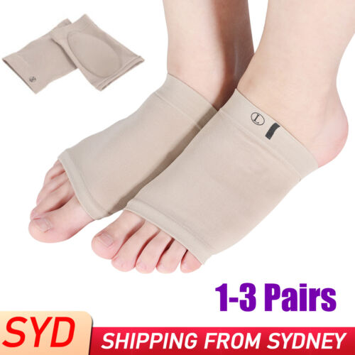 2X Arch Support Shoe Gel Insole Flat Feet Pad Pain Relief Plantar Fasciitis Foot - Lets Party