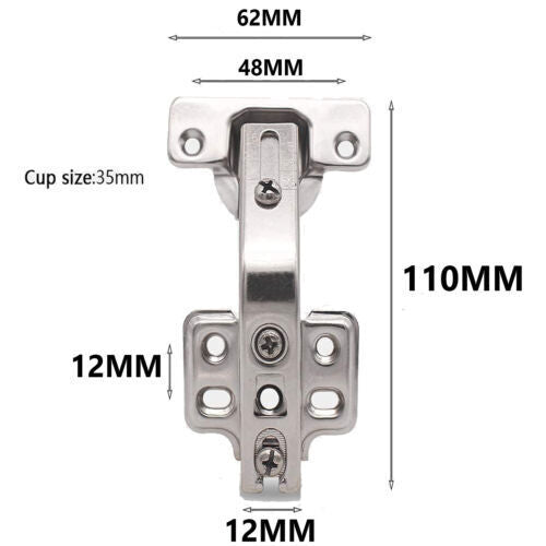 Door Hinge Cabinet Cupboard Hinges Soft Close Full Overlay Wardrobe Home Hinges
