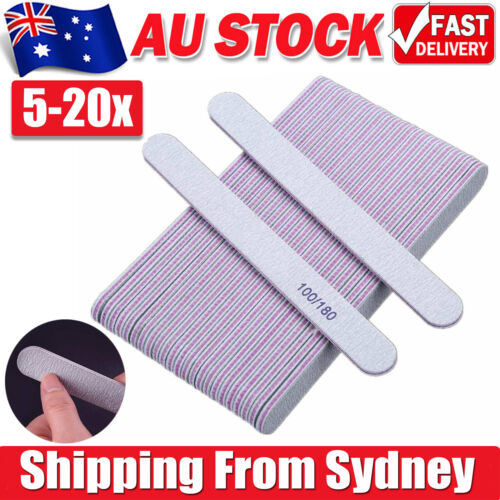 Acrylic Nail Files Harbour Bridge 100/180 Grit Professional Manicure Pedicu