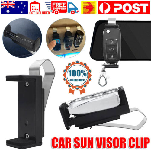 Car Sun Visor Clip Holder Adjustable Mount Stand Gate Garage Door Remote Control