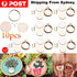 10 Packs Mini Embroidery Hoop Ring Wooden Cross Stitch Frame Kit For Hand Craft