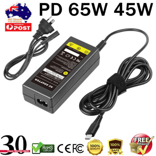 USB-C Type-C Adapter Laptop Charger 65W 45W For Lenovo ThinkPad Acer Dell HP - Lets Party